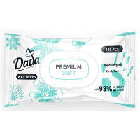 Детские влажные салфетки Dada Premium Soft, с клапаном, 100 шт (4823071659757) ASN