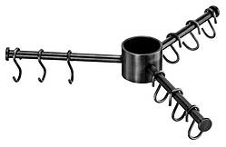 Вішалка Lemax потрійна з гачками, чорний нікель (STV360 NF)