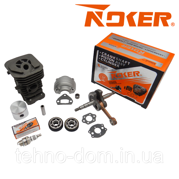 Поршнева + колінвал (комплект) бензопили H 42 (NOKER)