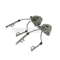 Адаптер FMA EX Headset and Helmet Rail Adapter Set GEN2 на гарнітуру Peltor Comtac(Foliage Green)(1724404983755)