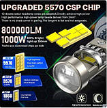 1шт, MINI LED лампа CarLight H7 Лінза з обманкою Правильний пучок світла світлодіодні, фото 8