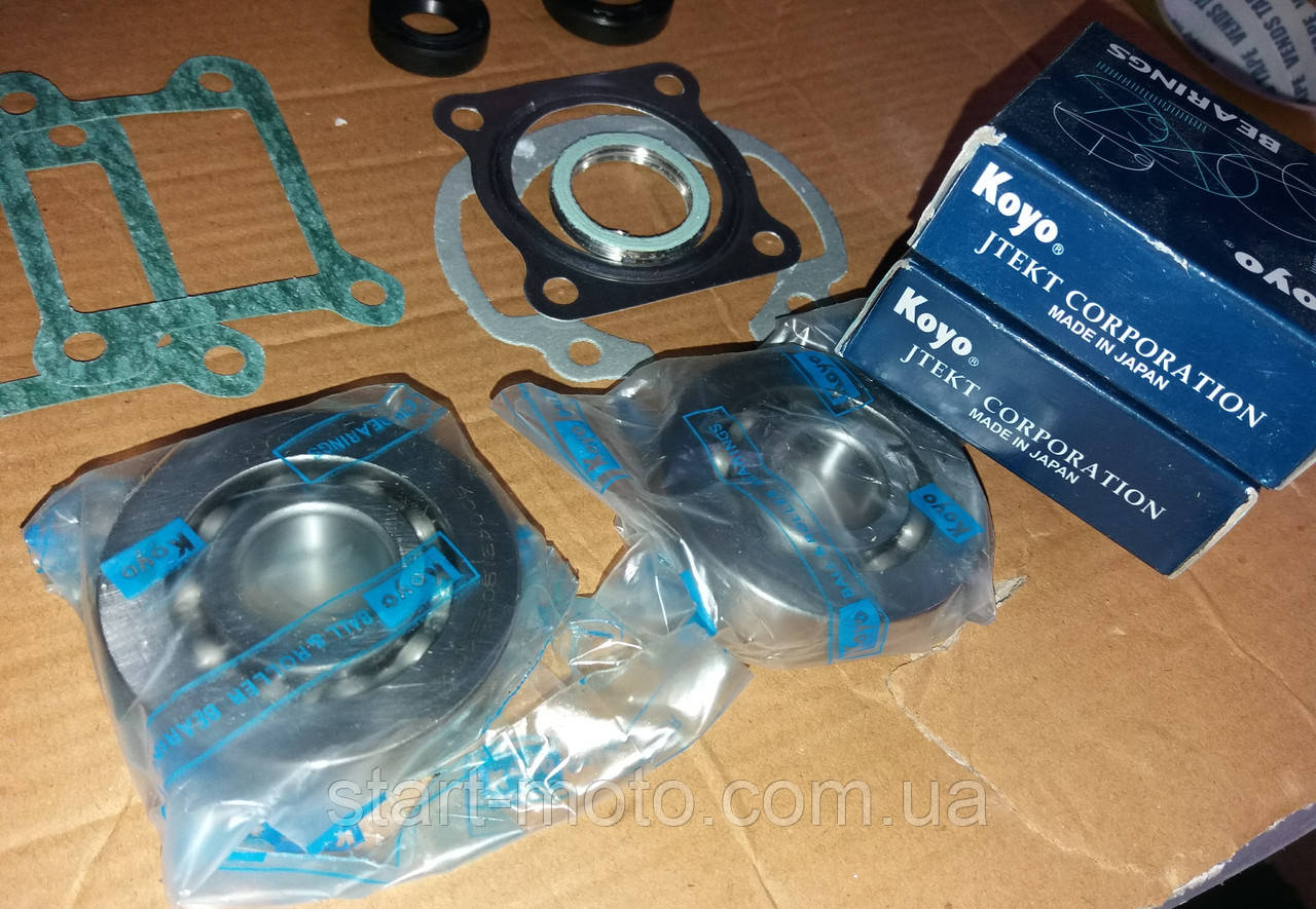 HONDA-50 CESTA ZX34/35 TOPIC AF38 Набір підшипники 20х56х12mm+сальники+ прокладки фірма KOYO, фото 1