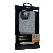 Чохол Kajsa Leather Case Snake для Apple iPhone 14 Grey, фото 5