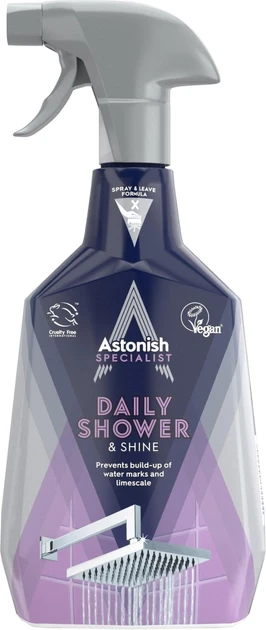 Засіб для чищення душових кабін Astonish daily shower shine 750 мл. - фото 1 - id-p983710712