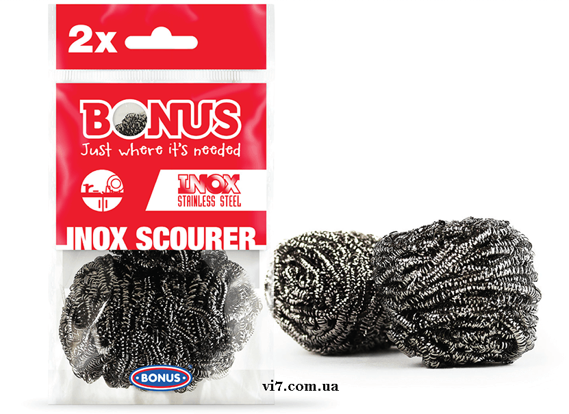 Шкребок металевий спіральний Bonus B088 Inox Scourer 2шт