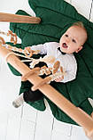 BabyGym: Мобіль підлоговий дерев'яний Дитячий Тренажер з підвісами іменний для Розвитку зі Стійкою з Вільхи, фото 8