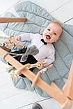 Мобіль підлоговий дерев'яний Дитячий Тренажер з підвісами іменний для Розвитку зі Стійкою з Вільхи, фото 7