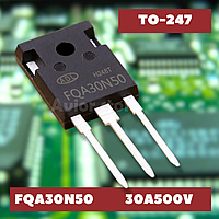 Транзистор ADL FQA30N50, MOSFET транзистор, N-канал, 30А 500В TO247