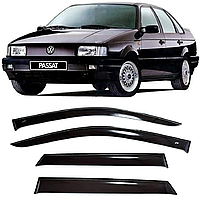 Дефлекторы окон Volkswagen Passat B3/B4 седан 1988-1993 (скотч)AV-Tuning. Ветровики на Volkswagen Passat B3/B4