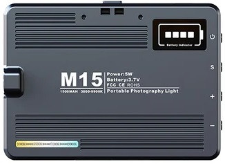 Акумуляторна світлодіодна LED-накамерна лампа M15