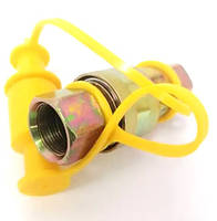 Головка з'єднувальна (груша) M22x1.5 жовта ЄВРО 0868603