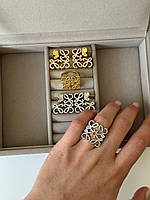 Набір Loewe - кільце та сережки позолота 18 К чи посріблення