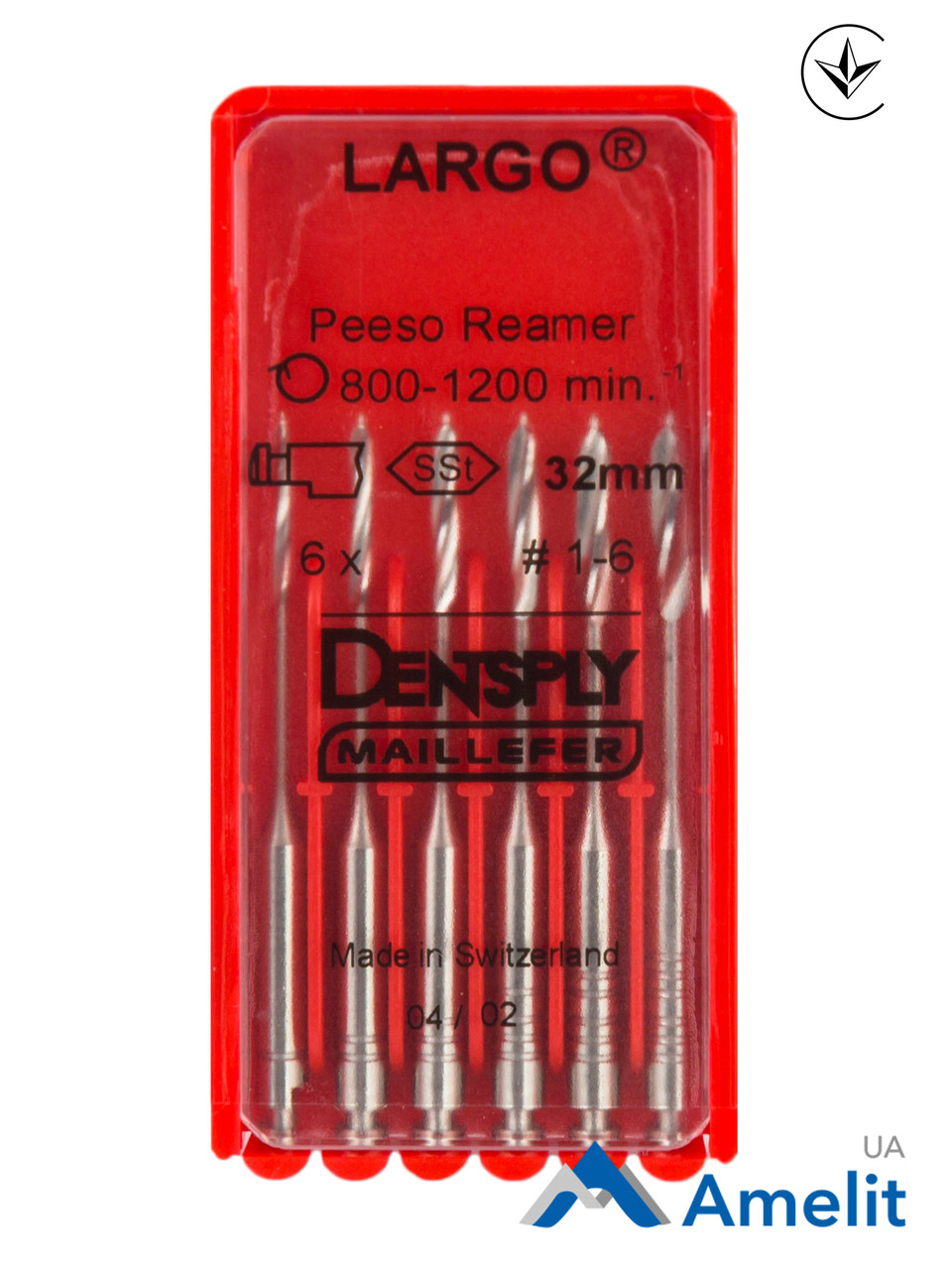 Інструмент машинний Largo №1-6 (Dentsply Maillefer), 6 шт./пак.