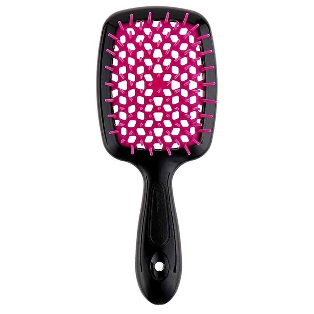 Щітка Janeke Superbrush Small чорна (фуксія серединка)