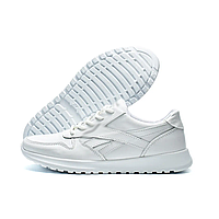 Підліткові шкіряні кросівки Classic White Pearl