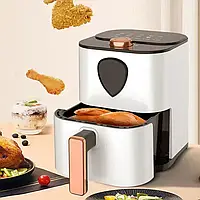 Аэрофритюрница для жарки без масла на 6л с Air Fryer Su Tai ST-606 Фритюрница на 1000Вт для кухни