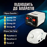 Змінна ручка для фрезера STRONG 210 102L 35000об манікюрний фрезер Стронг, ручка двигун запасна для манікюру, для машинки фрейзера, фото 5