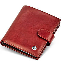 Коричневый кожаный кошелек BOSTON с блоком для документов и двумя слотами для сим-карт