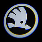 Логотип підсвітка дверей Шкода Lazer door logo light Skoda, фото 3