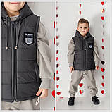 Стильний дитячий жилет на хлопчика Женька,розміри 116-140, фото 3