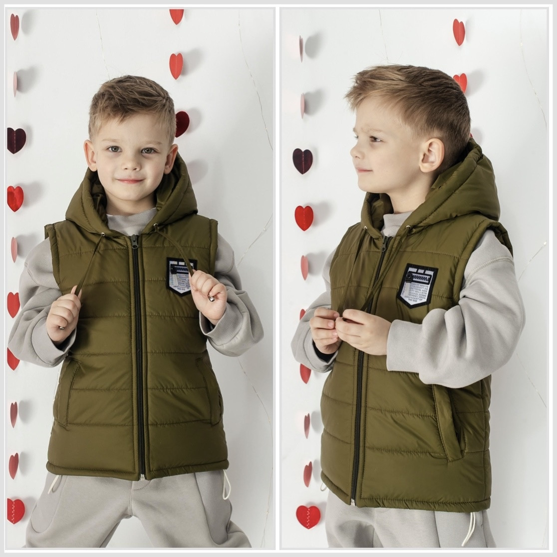 Стильний дитячий жилет на хлопчика Женька,розміри 116-140, фото 1