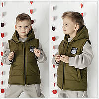 Стильний дитячий жилет на хлопчика Женька,розміри 116-140