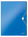 Папка-бокс на резинці LEITZ WOW на 250арк., синій металік (4629-00-36), фото 3