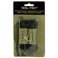 Шнурки тактичні Mil-Tec 220см Black