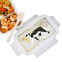 Ланчбокс Кіт і риба (з пшеничного ековолокна)