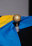 Набір для одного прапора, атласний прапор ЄС, тримач для підлоги, держак 2.5 м, наконечник "Куля", фото 3