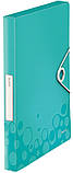 Папка-бокс на резинці LEITZ WOW на 250арк., бірюзовий (4629-00-51), фото 4