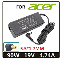 Зарядное устройство для ноутбука 5,5-1,7 mm 4,74A 19V 90W Acer A+ новое