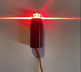 Лазерні модулі для лазерного рівня 360 - 3D- 4D колір Малиновий (Червоний)  (33.5-12-11.5мм)