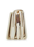 ДЕФЕКТ! Жіноча класична сумка крос-боді 10214 на цепочці на три відділи біла молочна, фото 5
