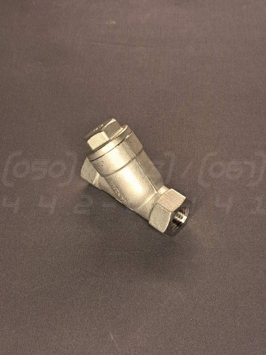 Фільтр нержавіючий муфтовий Ду=8 (1/4"), осадковий, y-подібний