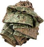 Маскувальна сітка 4х5м двостороння подвійна "Зелена з коричневим Листя №1 / Осінь №2", фото 6