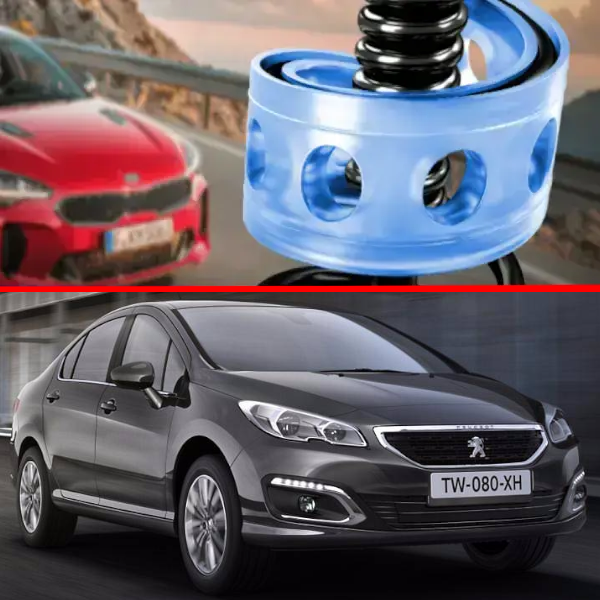 Автобафери силіконові на задні пружини Peugeot 408 2010- (проставки, подушки пружини)