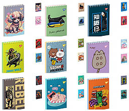 Блокнот А-7 80арк. YES спіраль 151945-151968 mix