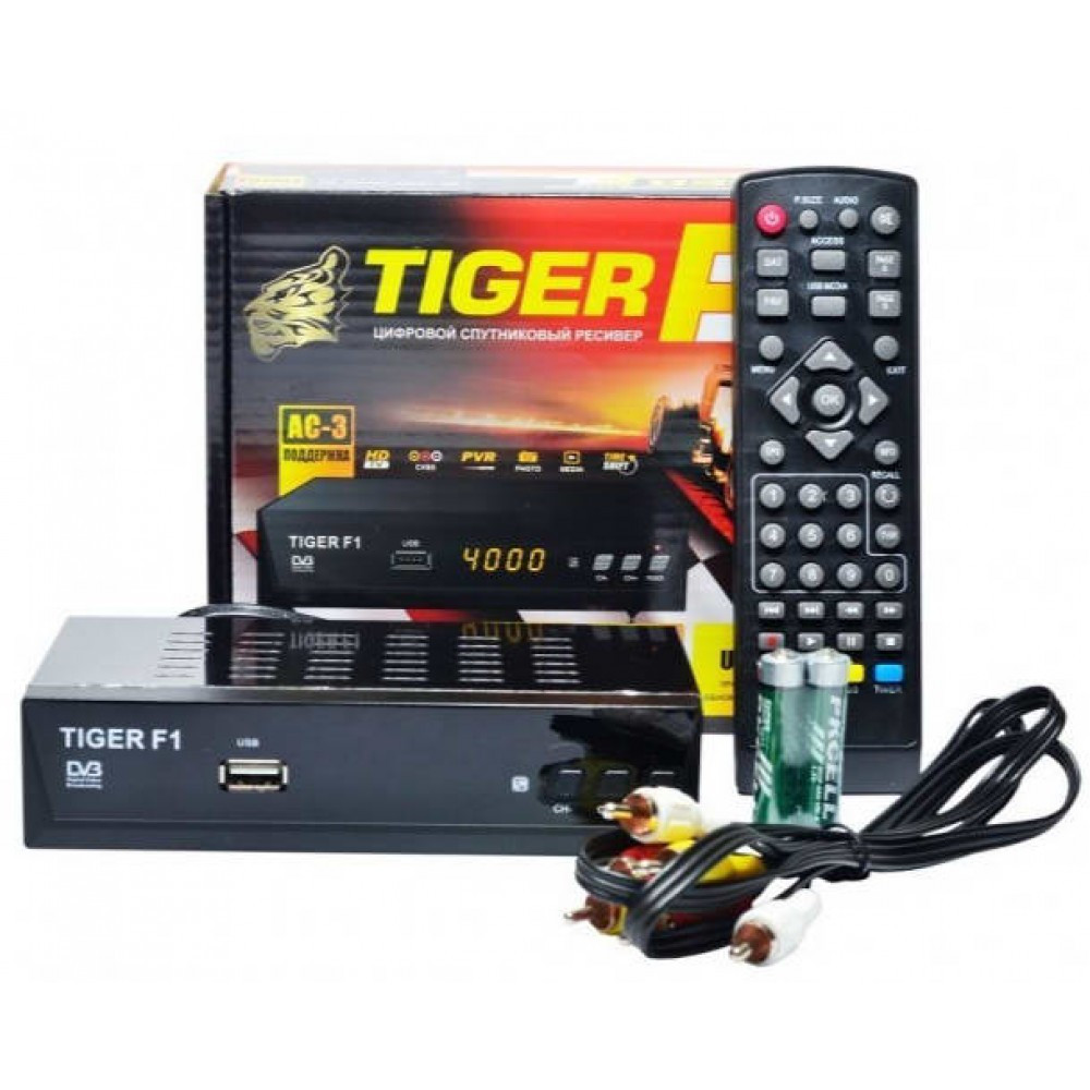 Спутниковый тюнер Tiger F1 HD DVB-S/S2 - фото 1 - id-p2114154175