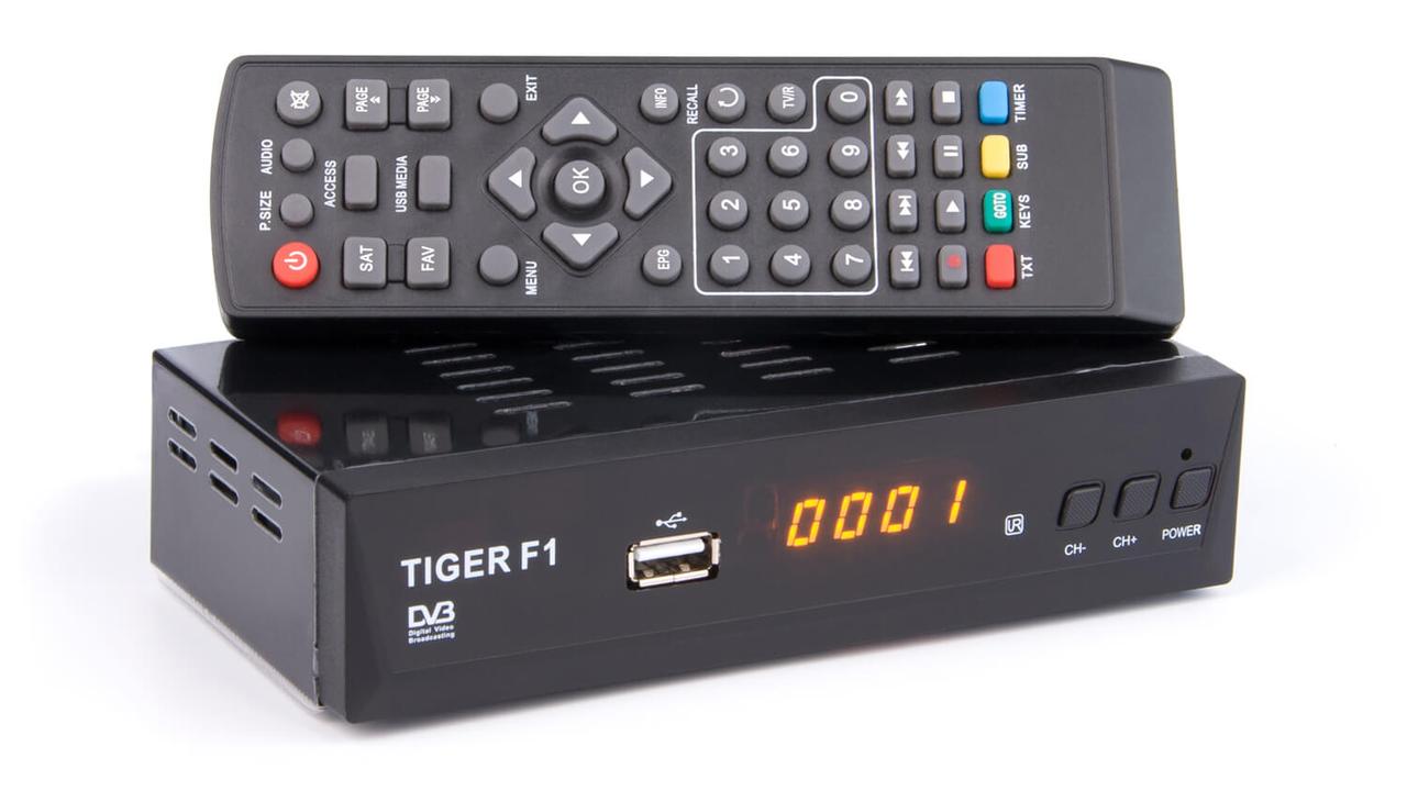 Спутниковый тюнер Tiger F1 HD DVB-S/S2 - фото 2 - id-p2114154175