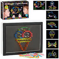 Оптическая мозаика с подсветкой 3D Magic Light Panel 888, 180 фишек / Светящаяся мозаика / Детская мозаика