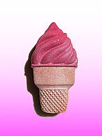 Бомбочка-мороженое для ванны, с ароматом клубника-сливки 130 г