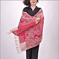 Жіночий шарф бузковий пашмина
