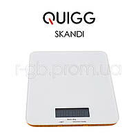 Весы цифровые кухонные Quigg SKANDI 948-G, стеклянная платформа, 5 кг