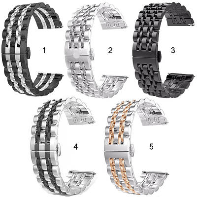 Браслет (7 ланок) ремінець для amazfit gtr 47mm / gtr 2 / 2e / 3 pro / gtr 4 / pace / stratos