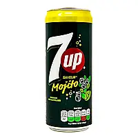 Напиток газированый мохито 7up Mojito 330мл