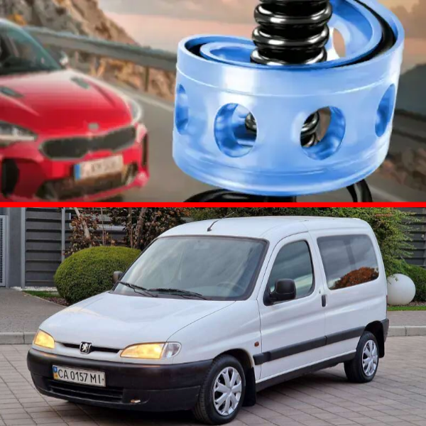Автобафери силіконові на передні пружини Peugeot Partner I (M49) 1997-2008 (проставки, подушки пружини)