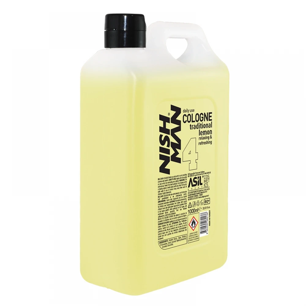 Одеколон після гоління Nishman № 4 Lemon Cologne, 1000 мл