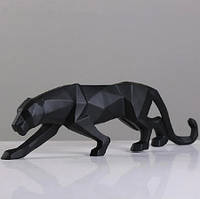 Статуэтка Черная пантера RESTEQ. Фигурка для интерьера Черная пантера 25*4,5*8 см