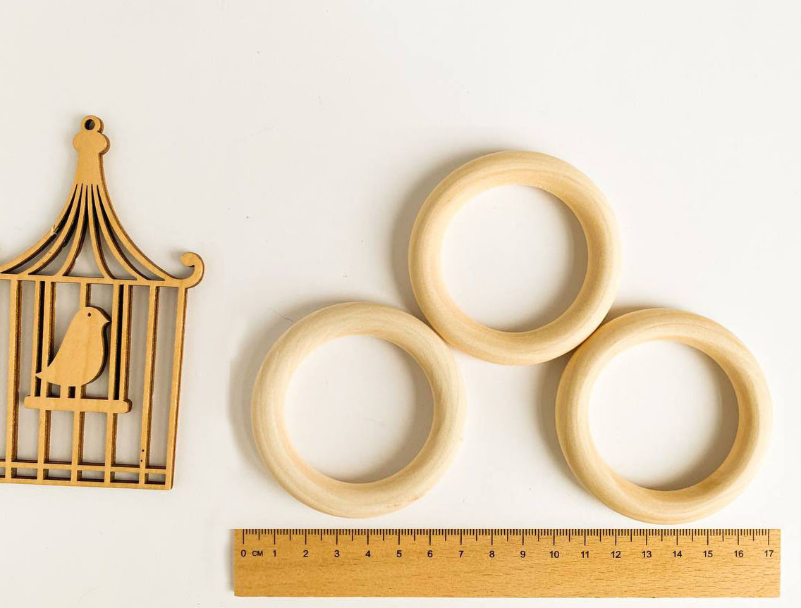 Кільце дерев'яне (кленове) 70мм, фото 1